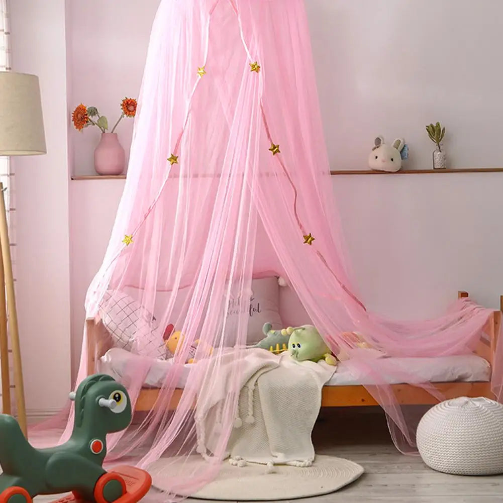 ciel de lit rose BedSkyNet sur lit