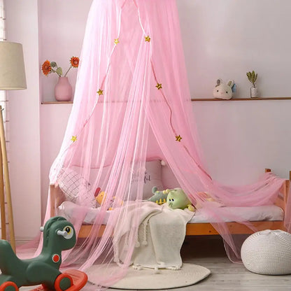 ciel de lit rose BedSkyNet sur lit