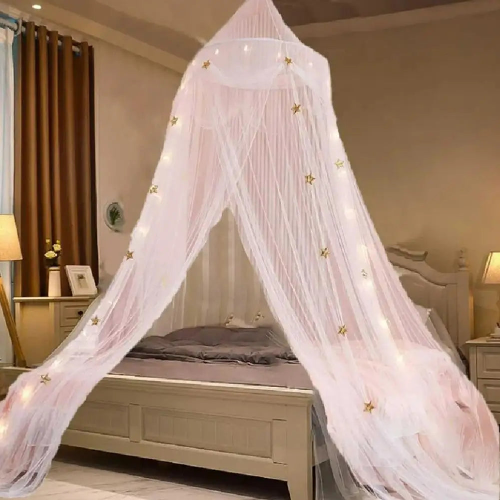 ciel de lit rose poudre BedSkyNet grand lit