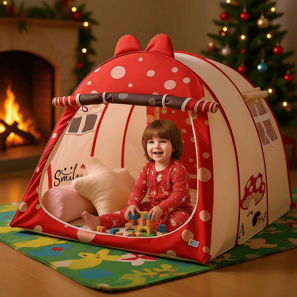 enfant jouant dans tente enfant gamehouse
