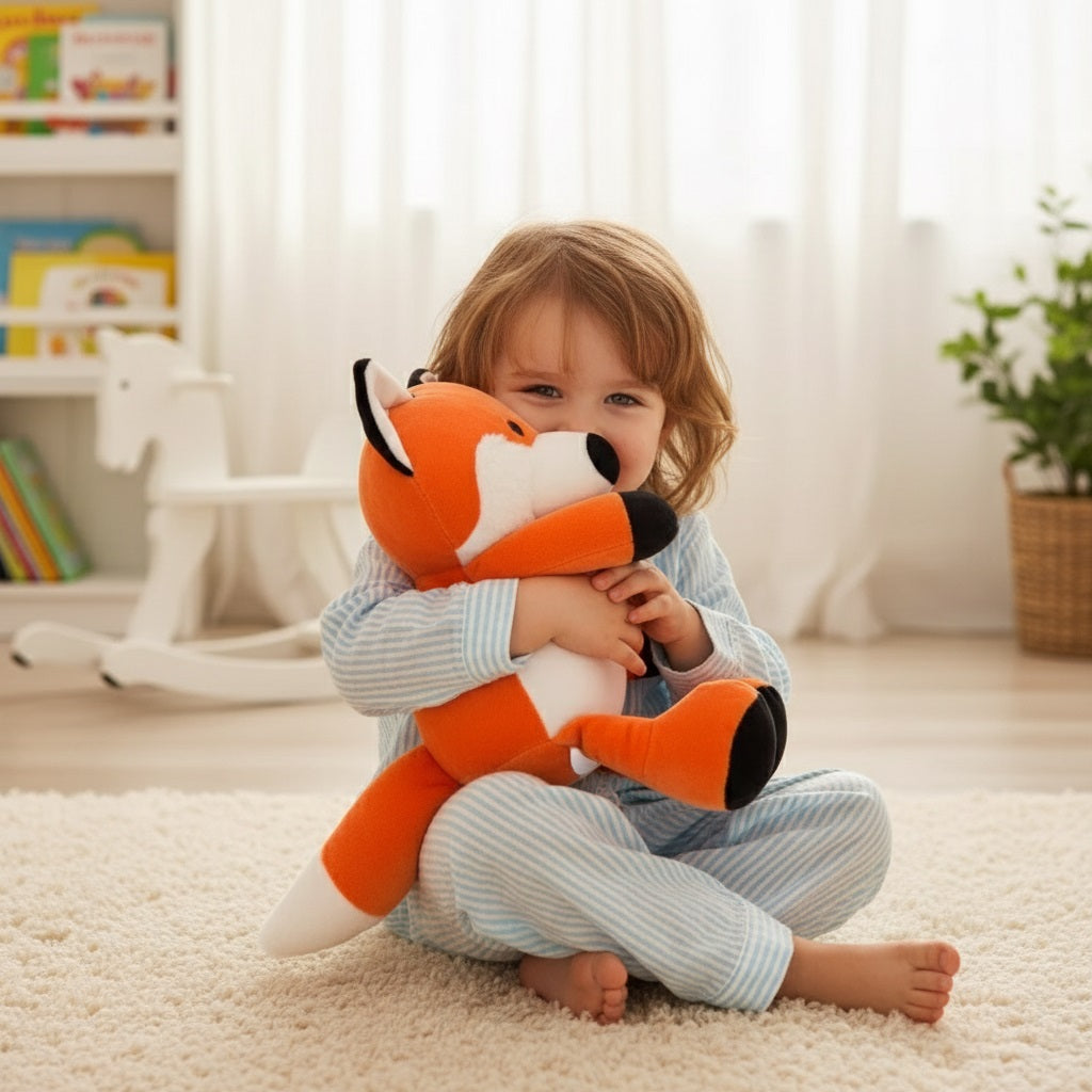 enfant joue avec peluche elephant cutedoudou