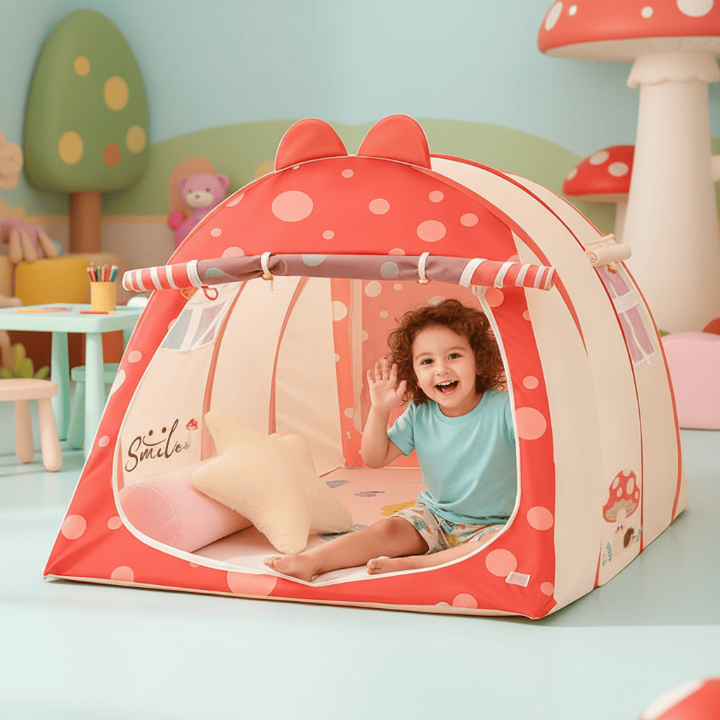 enfant sortant de la tente enfant gamehouse