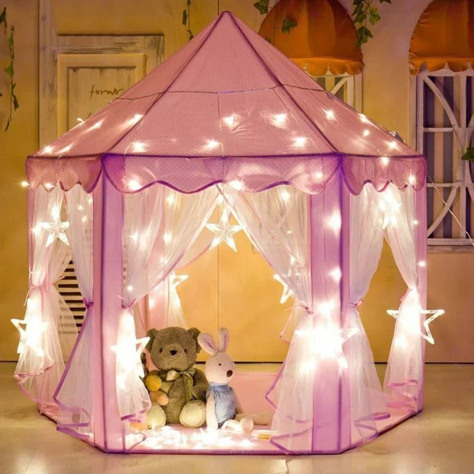etoiles brillantes dans la tente pentagone princesse mauve