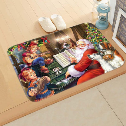tapis chambre enfant - visite de père noel