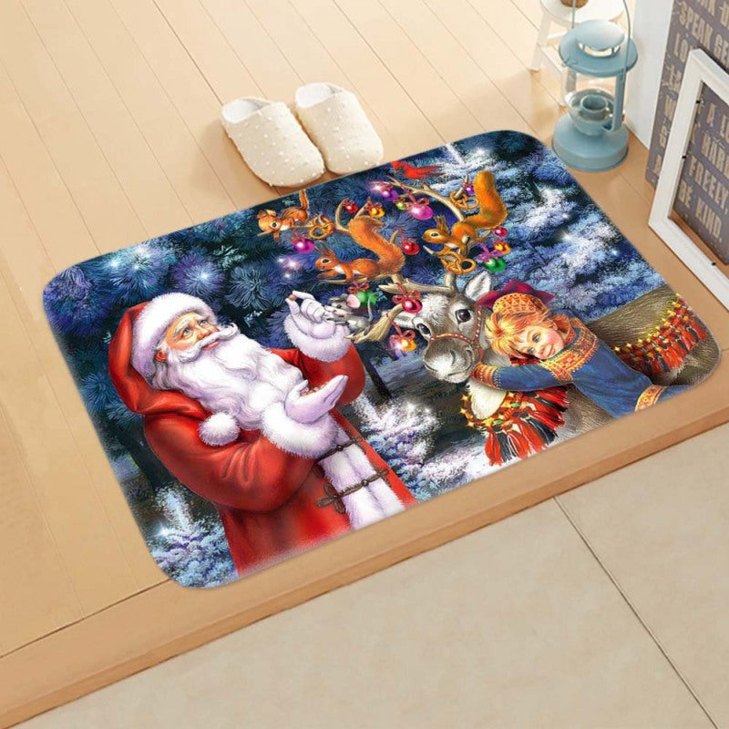 tapis chambre enfant - visite de père noel