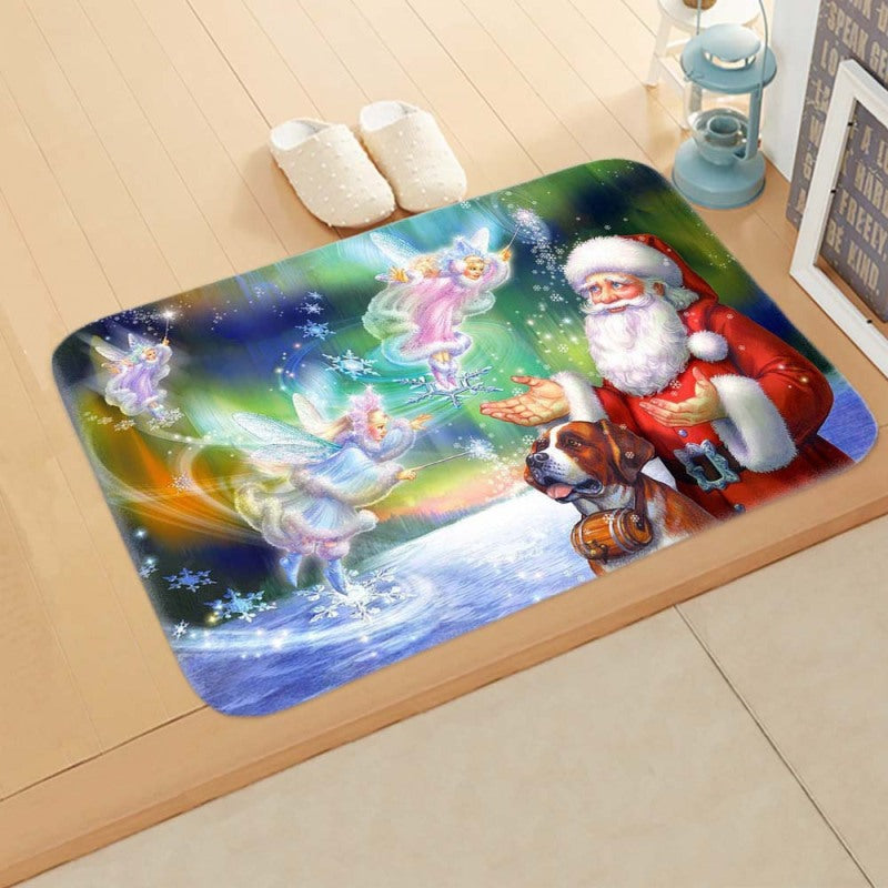 tapis chambre enfant - visite de père noel