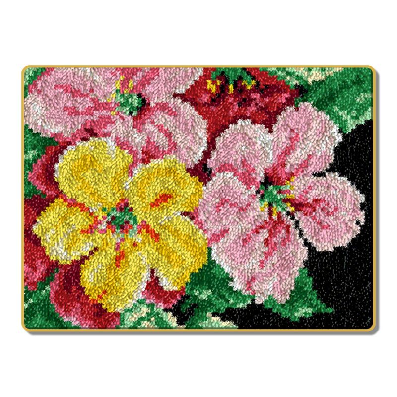 tapis enfant - fleurs des champs – broderie artisanale douce & lavable | KidsMat