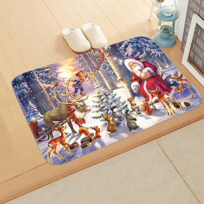 tapis chambre enfant - visite de père noel