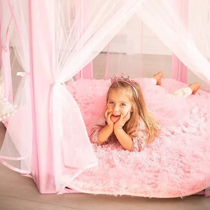 jeune princesse dans tente enfant rose TentePrincesse