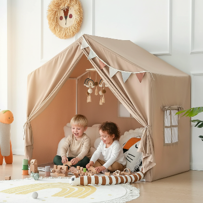 jeux a 2 dans tente de jeu extra large enfant cabane maison 130 cm widehouse