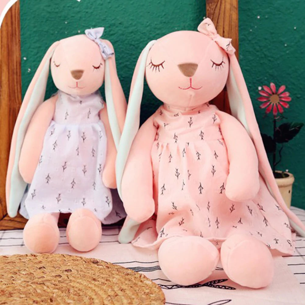 lapins peluche rose et bleue