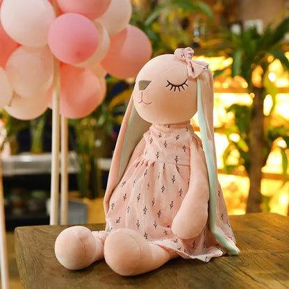 lapins peluche rose