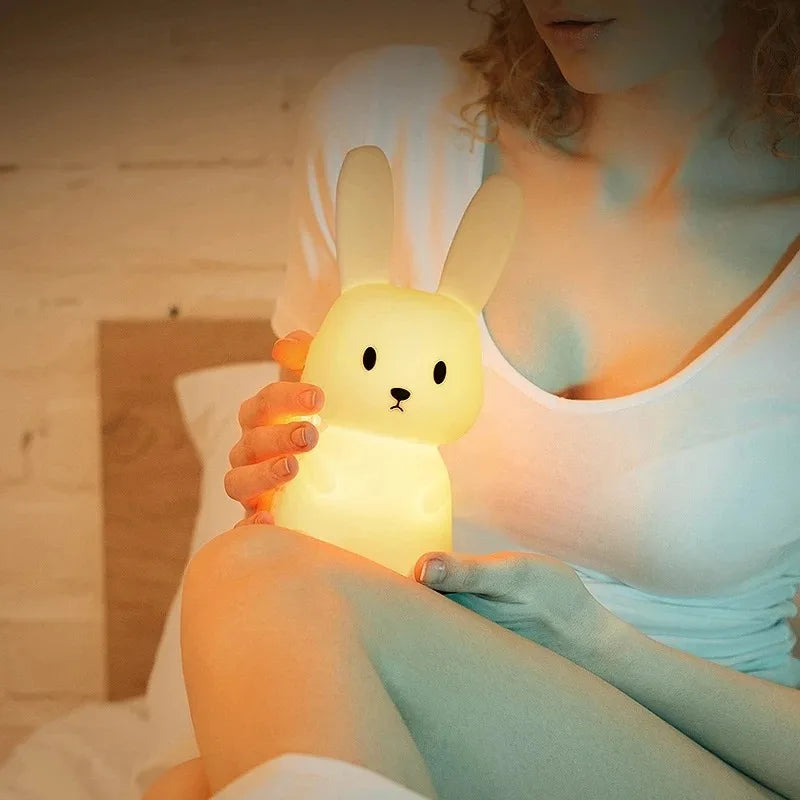 maman et veilleuse lapin RabbitLight