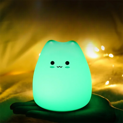 mignone veilleuse chat enfant tactile 