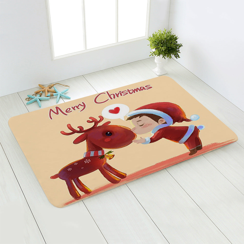 nain et rennes sur tapis enfant joyeux noel