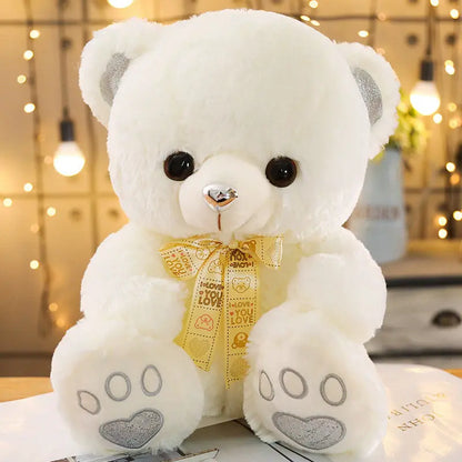 ours en peluche blanc love muebearplush