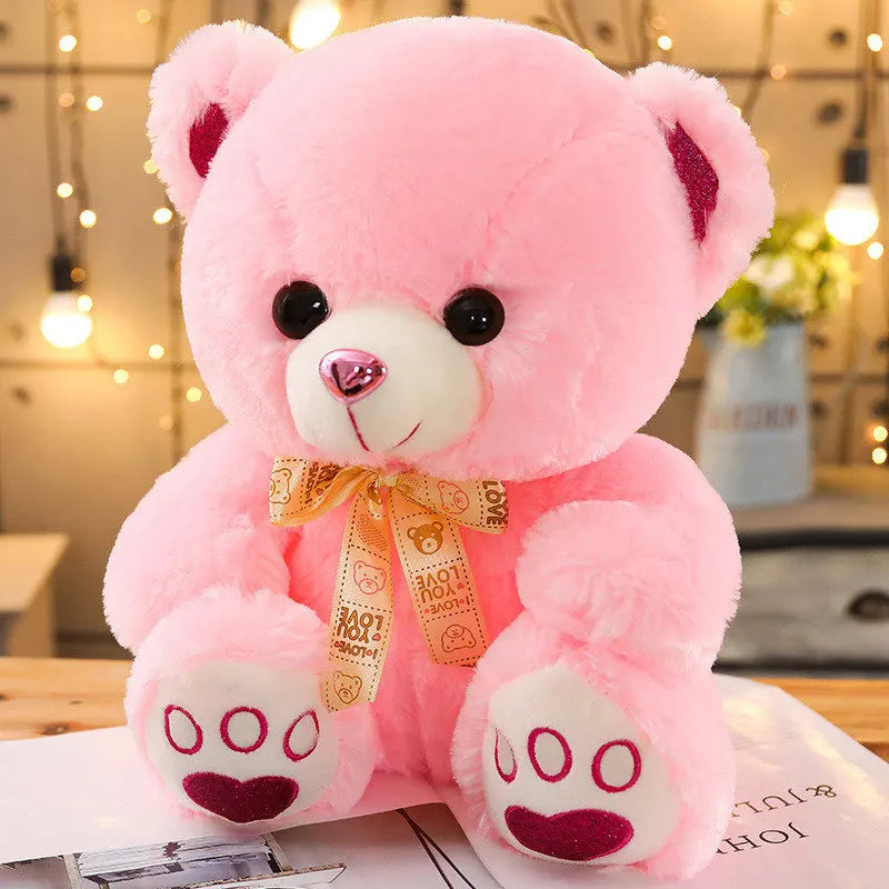 ours en peluche rose love muebearplush