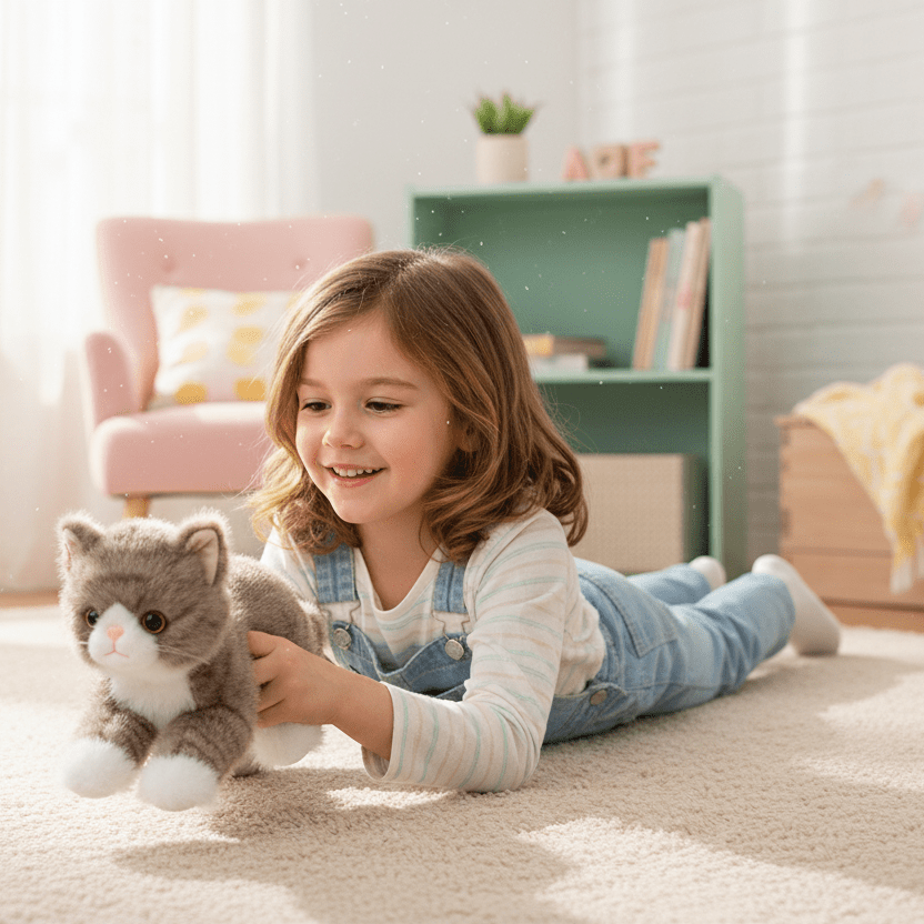 peluche chat - realiste brun | CatDoll - MUE - Mon Univers Enfant