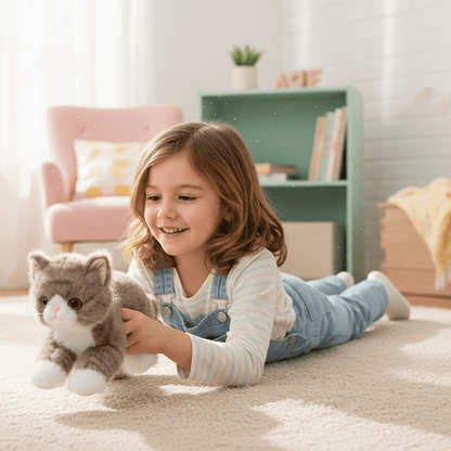 peluche chat - realiste brun | CatDoll - MUE - Mon Univers Enfant