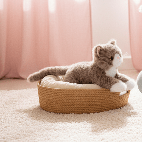 peluche chat - realiste brun | CatDoll - MUE - Mon Univers Enfant