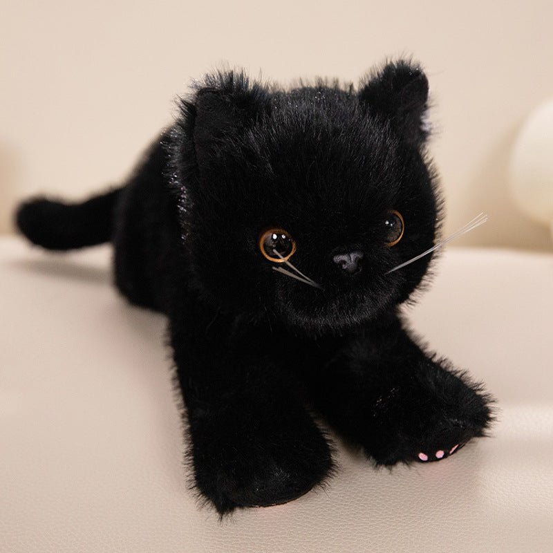 peluche chat - realiste noir | CatDoll - MUE - Mon Univers Enfant