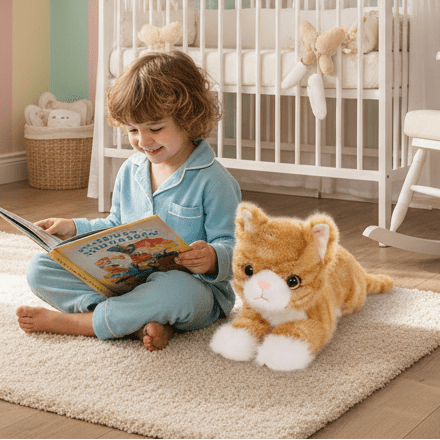 peluche chat - realiste orange | CatDoll - Mon Univers Enfant