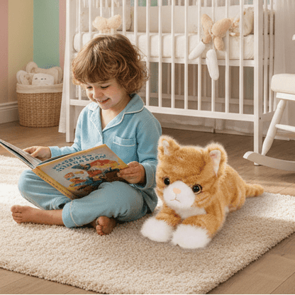 peluche chat - realiste orange | CatDoll - Mon Univers Enfant