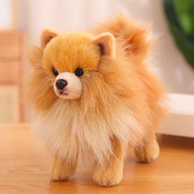 peluche chien 23cm doudouapaisant brun