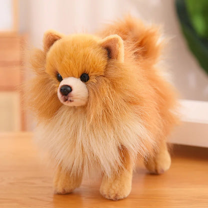 peluche chien 23cm doudouapaisant brun