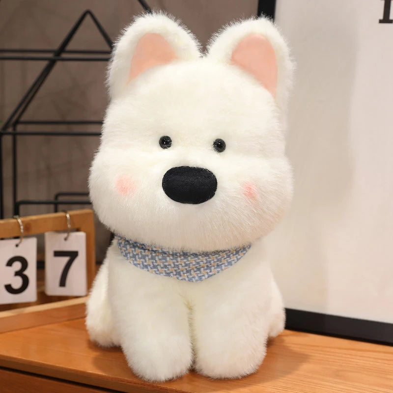 peluche chien doudouconfort blanc
