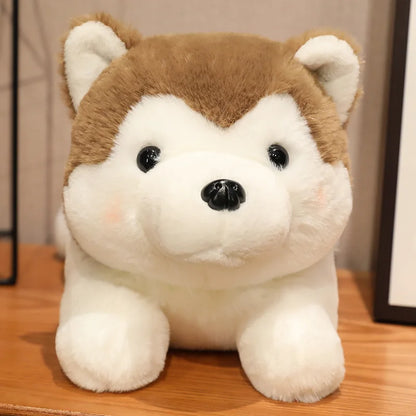 peluche chien douxcalin brun
