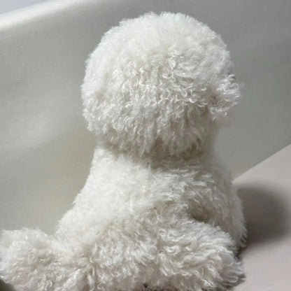 peluche chien muebichon fourrure epaisse