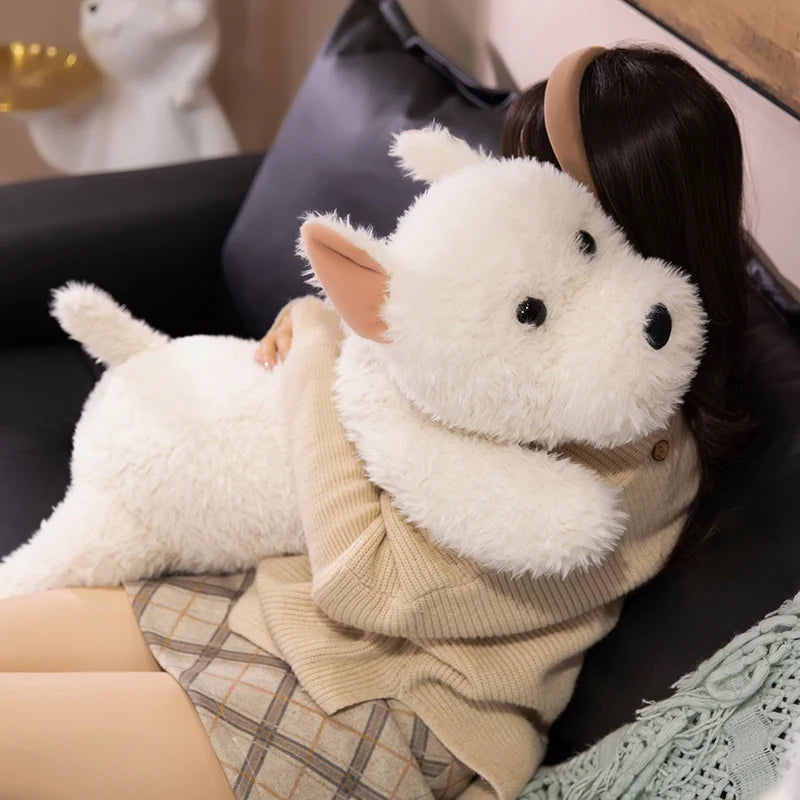 peluche chien réaliste muecalinou 90cm