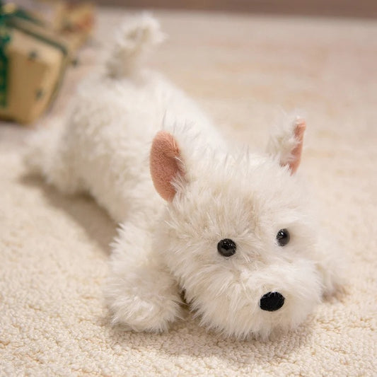 peluche chien réaliste muecalinou