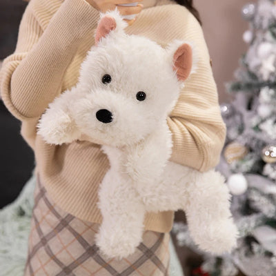 peluche chien réaliste muecalinou