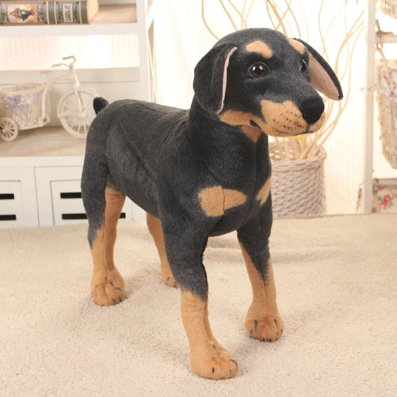 peluche chien realiste doudoufidele debout

