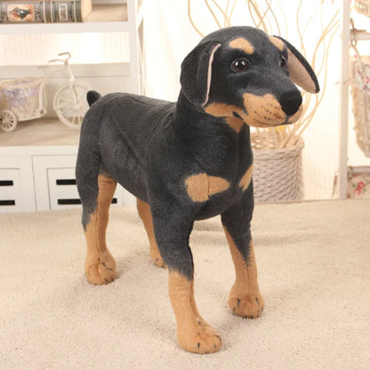 peluche chien realiste doudoufidele debout
