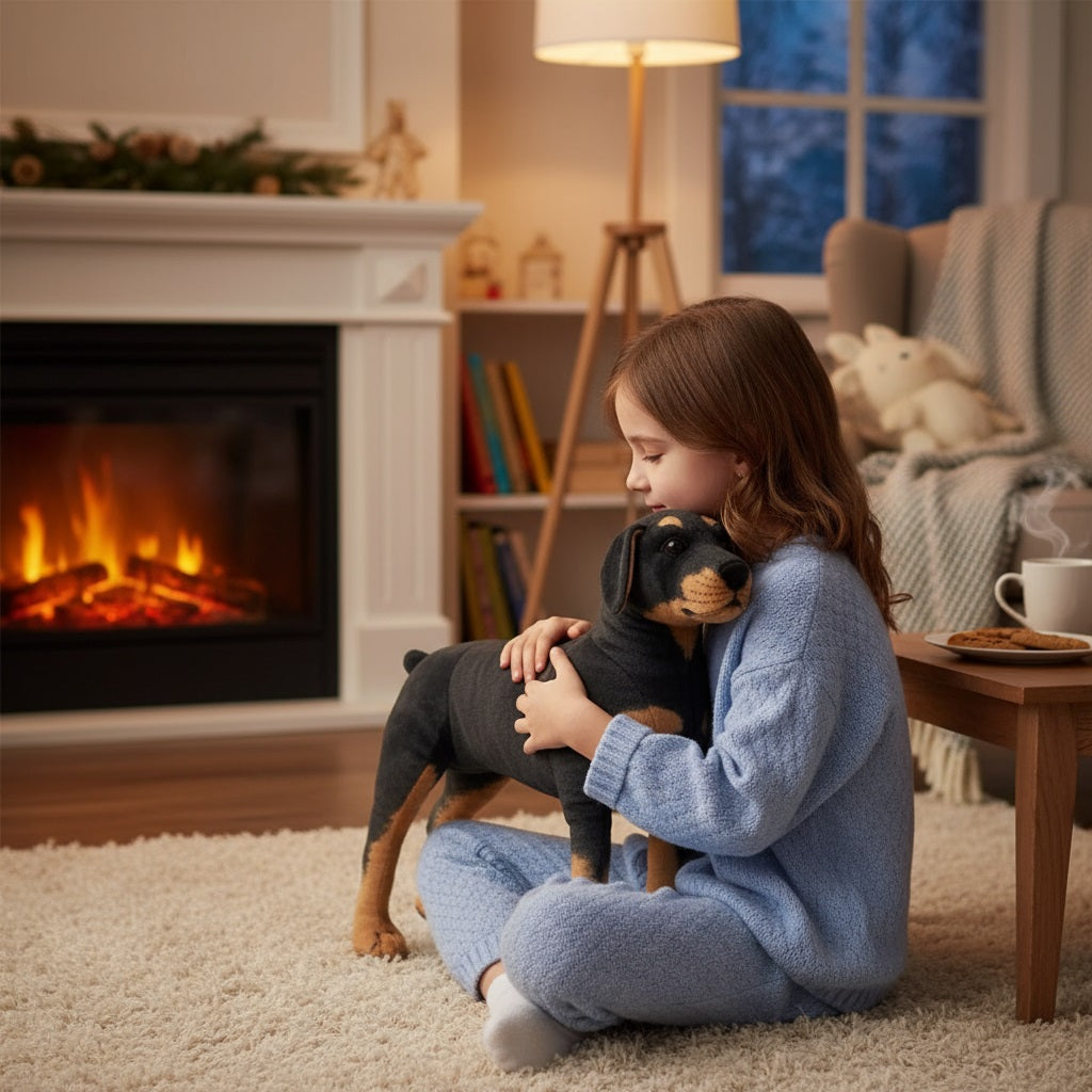 peluche chien realiste lami fidele pour votre enfant