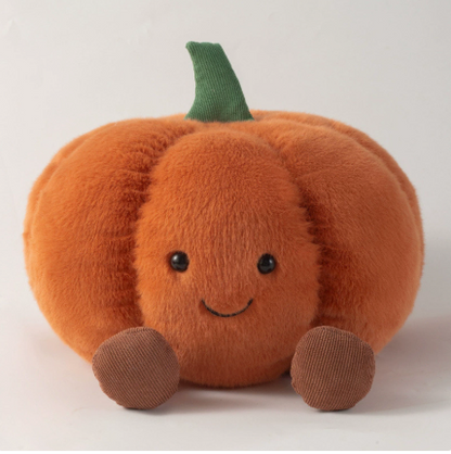 peluche citrouille halloween souriante