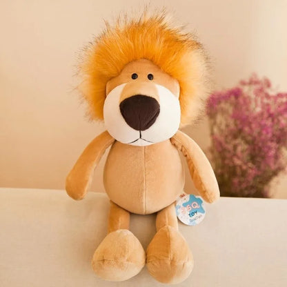 peluche lion mueforet au salon