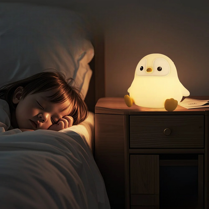 pingouin veilleuse enfant gardien rassurant du sommeil