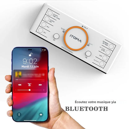 radio reveil bluetooth ledclock