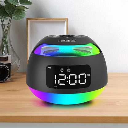 radio reveil haut parleur bluetooth multifonction alarm jour nuit veilleuse
