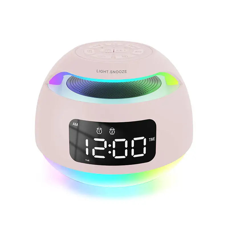 radio reveil bluetooth alarmlight rose