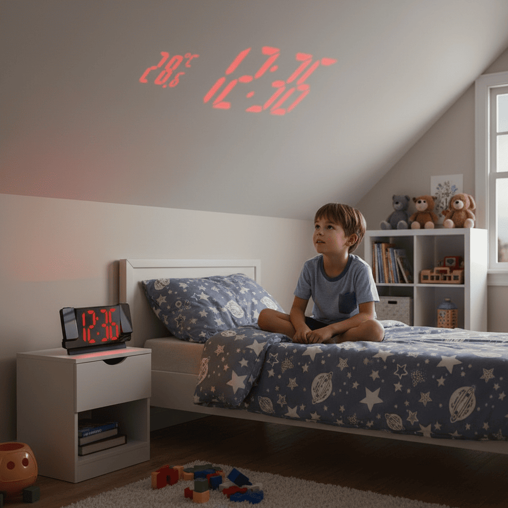 reveil a projection double douxreveil heure au couche