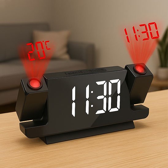 Réveil à projection double projection douxreveil