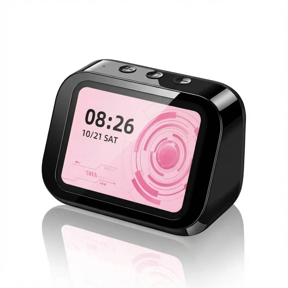 reveil educatif enfant avec haut parleur wiseclock noir