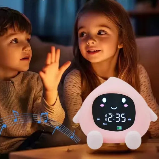 réveil éducatif enfant entraînement au sommeil avec bruit blanc & veilleuse sleeptraining