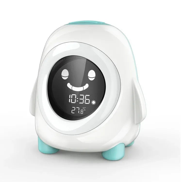 reveil educatif enfant pingouin avec lumière | TimiClock