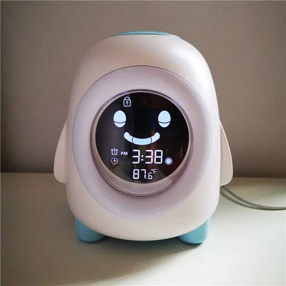 reveil educatif enfant pingouin avec lumière | TimiClock
